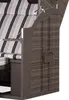 Strandkorb deVries PURE® Wave XL - PE grey - Dessin 435 Produktbild-Vorschau 3