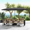 COSTWAY Doppelsonnenschirm 400x 200cm, Gartenschirm mit Produktbild-Vorschau 2