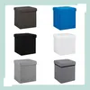 Relaxdays: Taburete plegable, otomana como reposapiés, Vista previa de la imagen del producto 7