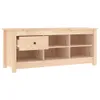 vidaXL Botník 110x38x45,5 cm z masivního borovicového dřeva Náhled obrázku produktu 5