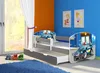 A child's bedroom with a police-themed bed. Produktbild-Vorschau
