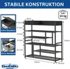 DanDiBo Schuhregal Platzsparend Metall Schwarz 6 Etagen 100 Produktbild-Vorschau 2