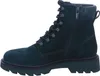 A side view of a dark green lace-up boot. Produktbild-Vorschau