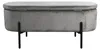 byLIVING Bank NOVA / Samt grau / Metall schwarz Produktbild-Vorschau 12