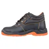 A single black and orange work boot is shown against a white background. Produktbild-Vorschau