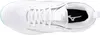 A top-down view of a white athletic shoe. Produktbild-Vorschau