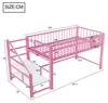 Hochbett 90 x 200 cm aus Metall mit Stauraumleiter – Produktbild-Vorschau 6