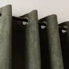 Ösengardine Cordoptik einfarbig khakigrün 140x260cm Produktbild-Vorschau 1