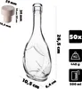 Bottiglia in vetro KADAX per tintura 500 ml con tappo Anteprima dell’immagine prodotto 2
