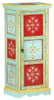 vidaXL Highboard Handbemalt 40x30x90 cm Mango Massivholz Produktbild-Vorschau 8