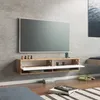 Fernsehtisch 'Laitila' 140x31,5x29,5 cm Eiche rustikal/Weiß Produktbild-Vorschau 3