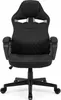 A black gaming chair is shown from the front on a white background. Náhled obrázku produktu