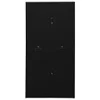 vidaXL Armadio per ufficio nero 90x40x180 cm in acciaio Anteprima dell’immagine prodotto 1
