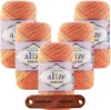 5 x ALIZE Baumwolle Gold Batik 7687 mit Label Produktbild-Vorschau 1