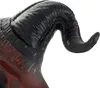 A close-up of a black horn with red accents on the base, likely part of a costume or mask. Produktbild-Vorschau