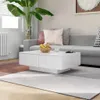 vidaXL Couchtisch Weiß 90x60x31 cm Holzwerkstoff Produktbild-Vorschau 2