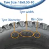 18x8,50-10 Rasenmäherreifen, 4-lagig, Multi Turf, Produktbild-Vorschau 5