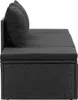 vidaXL Sonnenliege mit Auflage Poly Rattan Schwarz Produktbild-Vorschau 6