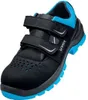 A single black and blue safety shoe with velcro straps. Anteprima dell’immagine prodotto