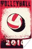 MuchoWow® Poster Volleyball Illustration mit Zitat Produktbild-Vorschau 1