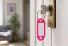 Lot de 120 porte-clés à personnaliser, couleur unie - rose Voir les images du produit 2