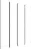 Several vertical poles of varying heights are arranged in a row against a white background. Produktbild-Vorschau