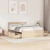 vidaXL Letto in legno massiccio senza materasso 120x200 cm Anteprima dell’immagine prodotto 2