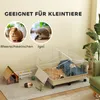 PawHut Kleintierkäfig mit Laufstall, Kaninchenkäfig mit Produktbild-Vorschau 7