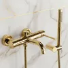 Badewannenarmatur REA Lungo Gold 21X25X6Cm Produktbild-Vorschau 3