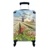 MuchoWow® Koffer Handgepäck Trolley Rollkoffer Kleine Produktbild-Vorschau 1
