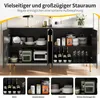 MODFU Komoda Sideboard s zlatými úchyty a nohami, unikátní Náhled obrázku produktu 3