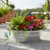 Vaso da fiori in zinco da 13 litri con manici - 40 x 14 cm Anteprima dell’immagine prodotto 7