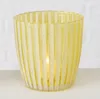 LS-LebenStil 6x Glas Teelichthalter Retro Gelb 7-9cm Set Produktbild-Vorschau 7