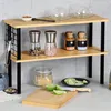 Scaffale da cucina KESPER in bambù  - 2 livelli - 55 x 20 x Anteprima dell’immagine prodotto 3