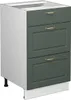 Mobiletto base per cucina Vicco Fame-Line Verde-oro rustico Anteprima dell’immagine prodotto 1
