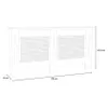 Heizkörperabdeckung aus weißem Holz 172x19x81,5h Fencer XXL Produktbild-Vorschau 8
