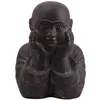 Stonox Shaolin Mönch Figur Ikans Steinguss frostbeständig Produktbild-Vorschau 5