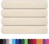 vidaXL Serviettes FROGN, lot de 4, couleur crème, 100 x 200 Voir les images du produit 1