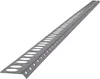 A long, L-shaped metal profile with many oval and circular perforations, shown diagonally against a white background. Produktbild-Vorschau