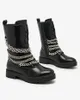 Royalfashion Damen Baggerstiefel in schwarz Goserre, Größe Produktbild-Vorschau 4
