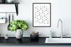 MuchoWow® Gerahmtes Poster Hintergrund - Pflanzen - Schwarz Produktbild-Vorschau 4