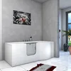 Seniorenwanne mit Tür S12-TH-L Badewanne 170x85cm Produktbild-Vorschau 3