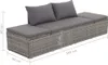 vidaXL Gartenbett Grau 195×60 cm Poly Rattan Produktbild-Vorschau 8