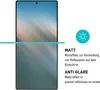 A smartphone screen protector with descriptive text and icons. Produktbild-Vorschau