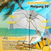 Parasol plażowy Izrielar 210 cm z ochroną UV 50+, z Podgląd zdjęcia produktu 5