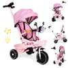 ECOTOYS WQL-186 Kinderdreirad, Kinderwagen mit drehbaren Produktbild-Vorschau 2