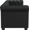 A side view of a black Chesterfield sofa. Produktbild-Vorschau