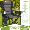 TRESKO® Campingstuhl Faltbar bis 200kg | Faltstuhl mit Produktbild-Vorschau 3