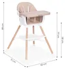 Seggiolino per bambini 2-in-1, beige, ECOTOYS Anteprima dell’immagine prodotto 2
