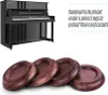 4 pièces/kit de dessous de tasse piano caster en bois Voir les images du produit 1